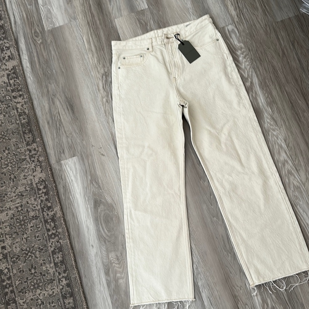 NWT All Saints Berti Jeans in Ecru